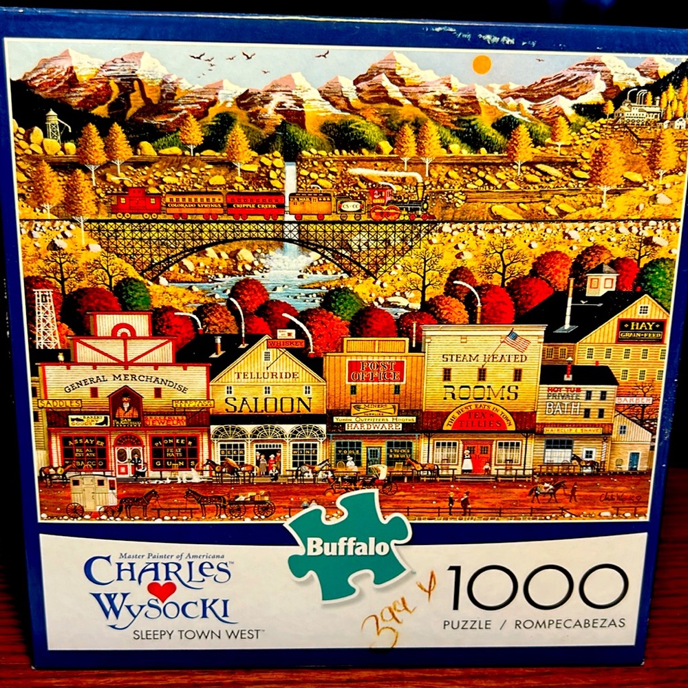 Charles Wysocki Sleepy Town West 1000 piece jigsaw puzzle